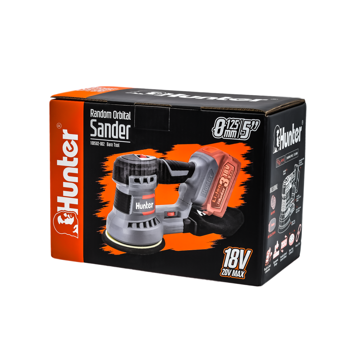 מלטשת אקצנטרית 125 מ״מ 18v