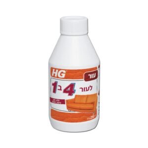 חומר ניקוי ספות עור HG מק"ט 42073 - תכשיר מקצועי 4 ב-1 לניקוי והגנה על ריפודי עור