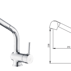 גבוה אקווילה VALLE ברז נשלף