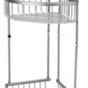 מדף פינתי דו-קומתי אלומיניום כרום