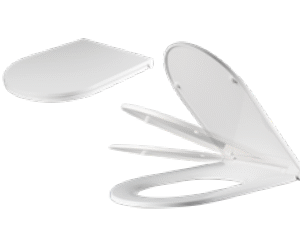 ישרה עם טריקה שקטה והתקנה עילית לבן פרימיום ULTRA מושב אסלה