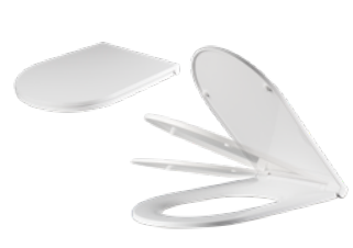 ישרה עם טריקה שקטה והתקנה עילית לבן פרימיום ULTRA מושב אסלה