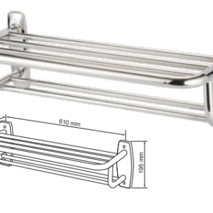 מתלה מגבות מחוזק 60 ס"מ נירוסטה דוריאן