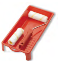 סט מיני רוליפיקX אקריליק + מגש צבע 4