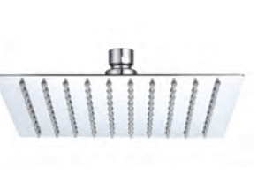 ראש מקלחת נירוסטה מרובע 20 ס"מ נויה