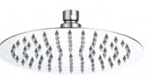 ראש מקלחת עגול נירוסטה 20 ס"מ שיראל