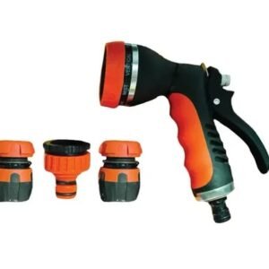 אקדח השקיה מקצועי רב־מצבים + מחברים מהירים