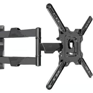 מתקן קיר דו־מפרקי לתליית טלוויזיה 26–55 אינץ’