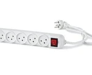 רב שקע 6 יציאות עם מפסק | NISKO