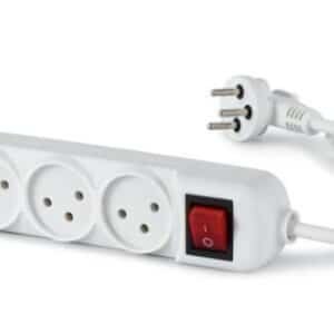 רב שקע 5 יציאות עם מפסק | NISKO