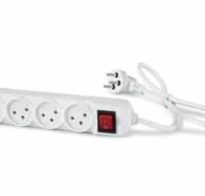 רב שקע 4 יציאות עם מפסק – כבל 1 מטר | NISKO