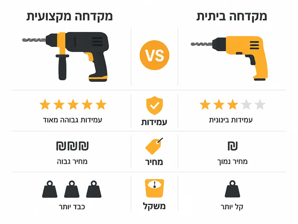 השוואה בין הקו הכחול המקצועי לקו הירוק הביתי של מברגות בוש